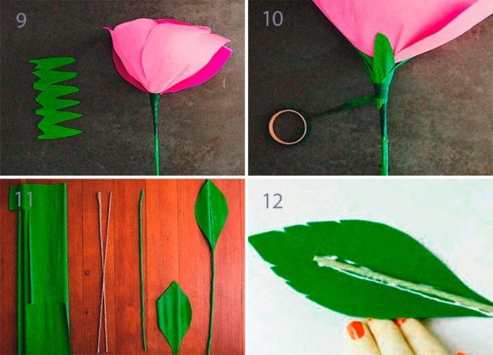 Листья для розы из гофрированной бумаги: Розы из гофрированной бумаги | Сделай сам своими руками