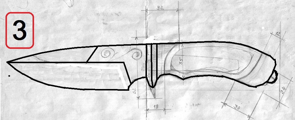 Эскизы охотничьих ножей: Эскизы охотничьих ножей