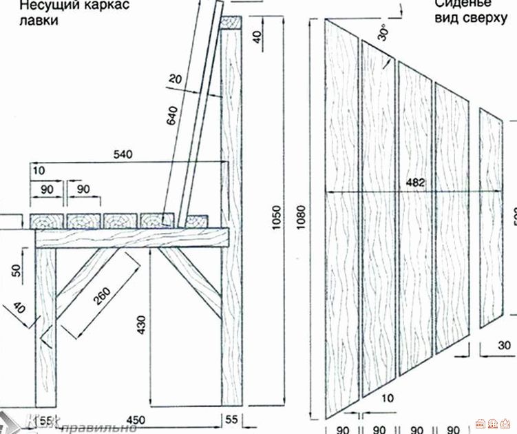 Чертежи мебели из дерева с размерами: Садовая мебель – чертежи и размеры