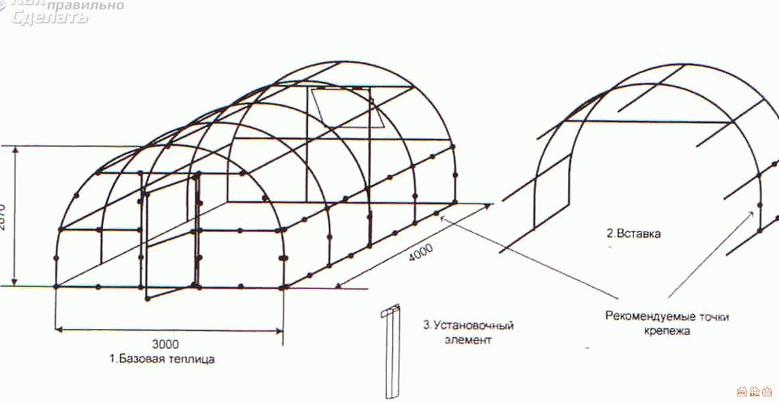 Чертежи теплицы из поликарбоната: схемы на фото, проекты с размерами