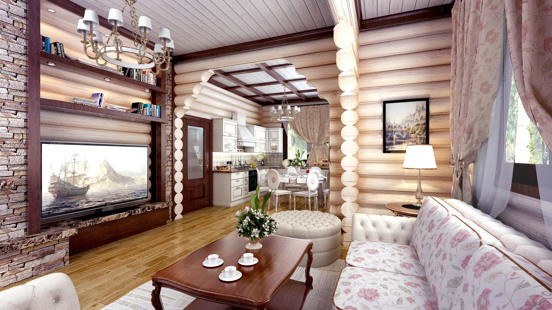 Ремонт в деревянном доме фото: Дизайн интерьера деревянного дома. 46 фото внутри