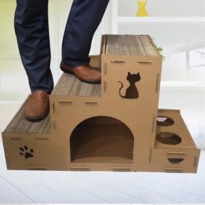 Как сделать дом из коробки для кота: Домик для кошки своими руками из картонной коробки — идеи и инструкции с фото