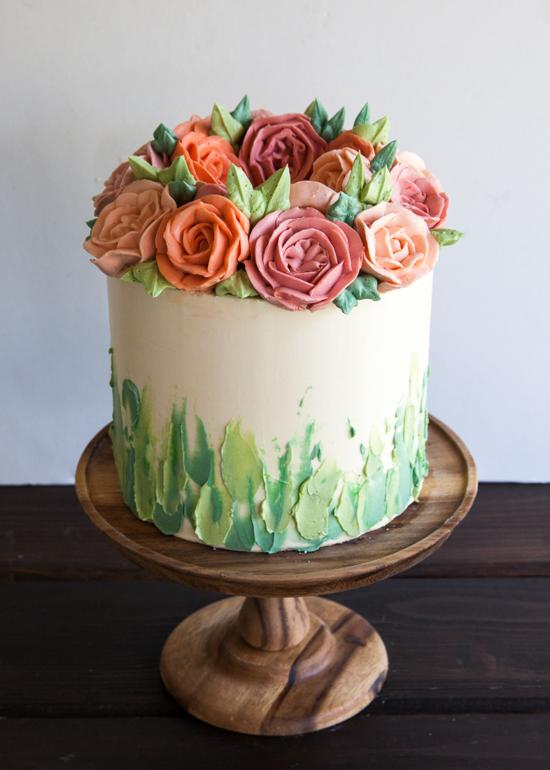 Цветы из крема на торте: Торт с цветами из крема рецепт с фото пошагово