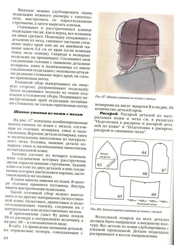 Выкройка женская шапка ушанка: Выкройки женских шапок - ушанок