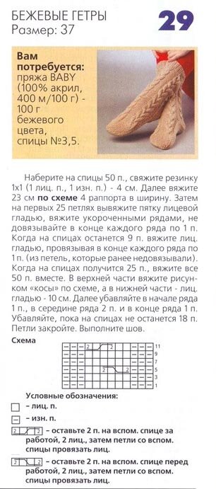 Следки спицами схема и описание красивые ажурные: вязание для начинающих, схемы с пошаговым описанием