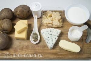 Картофельные шарики с сыром: Ингредиенты