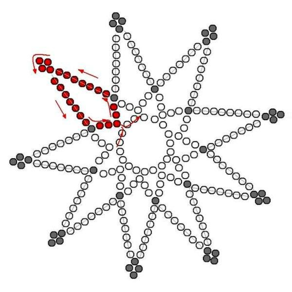 Снежинки схема из бисера: Наряжаем елку. Мастер-класс по плетению снежинок из бисера