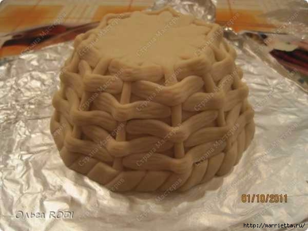 Корзина из теста соленого своими руками: Корзина с фруктами из соленого теста. Овощи и фрукты из соленого теста