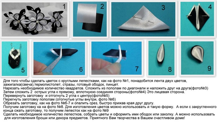 Поделки из ленточек своими руками для начинающих схемы: Поделки из атласных лент своими руками: 14 пошаговых мастер-классов