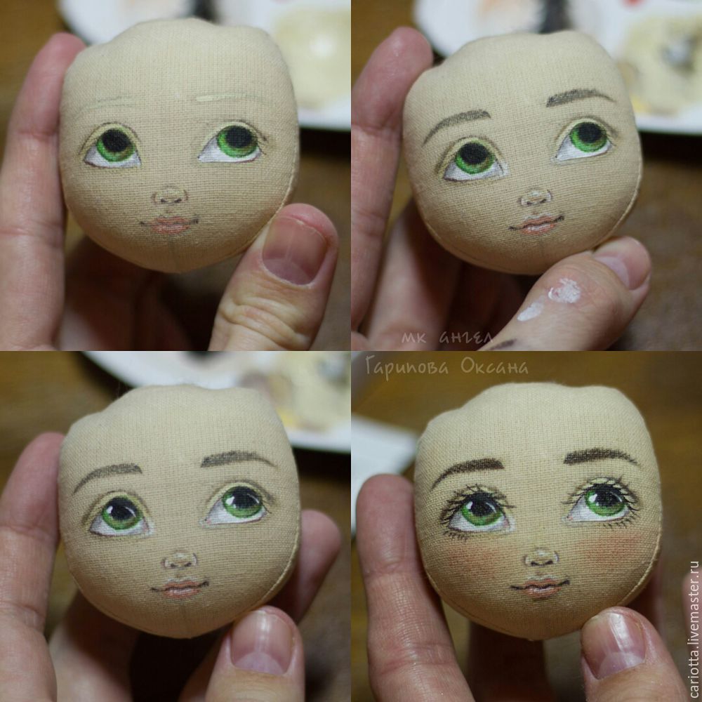 Как сделать тряпичной кукле лицо: Скульптурный текстиль. Урок первый. Создаем маску - Сам себе мастер