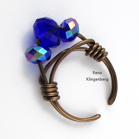 Adjustable Wire-Wrap Bead Ring - Tutorial by Rena Klingenberg