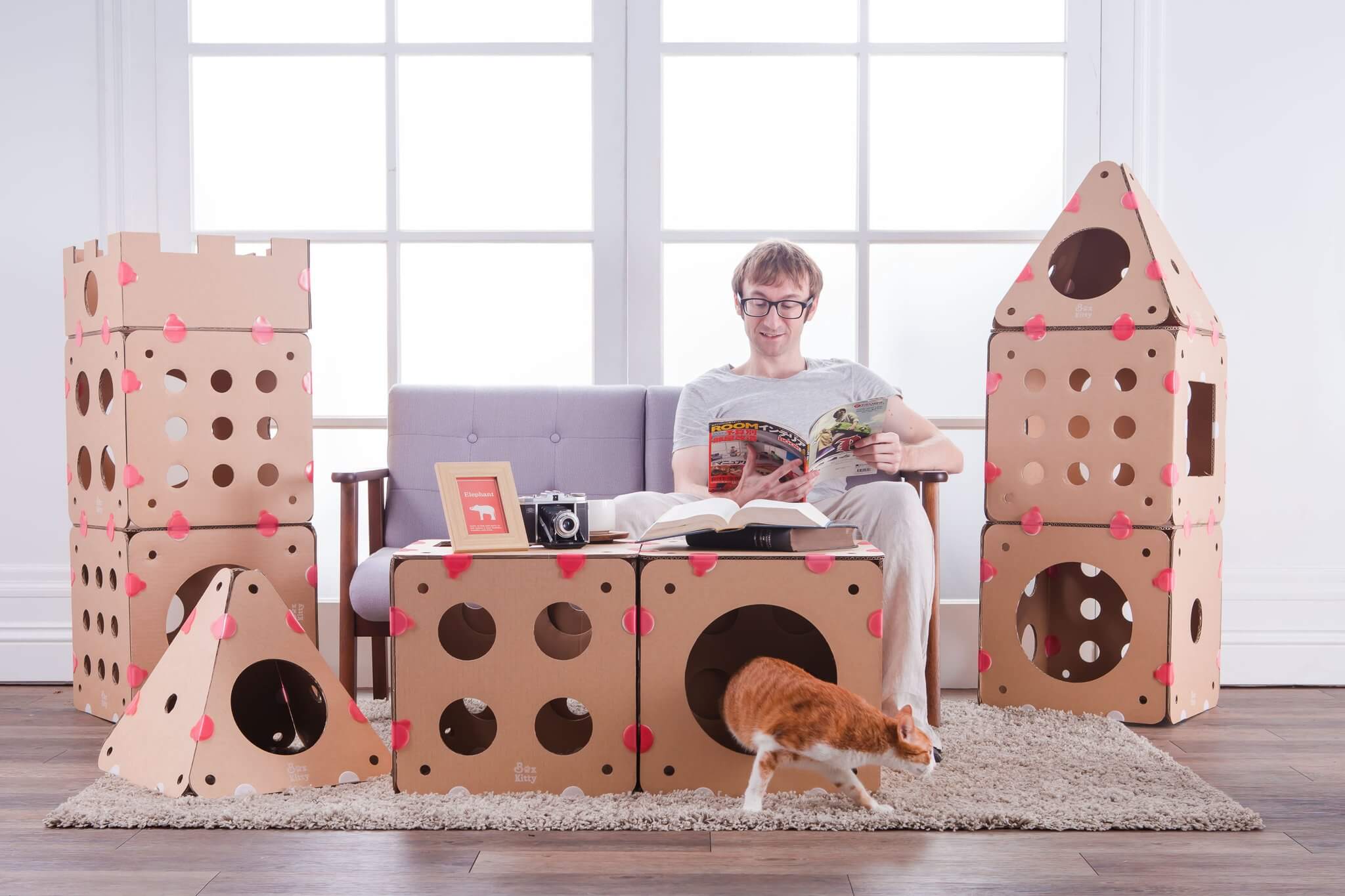 Как из коробки сделать коту домик: Как сделать домик для кошки из подручных материалов