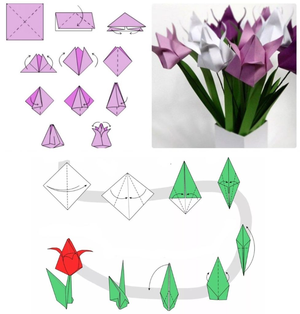 Тюльпаны из бумаги своими руками: Как сделать тюльпан из бумаги своими руками