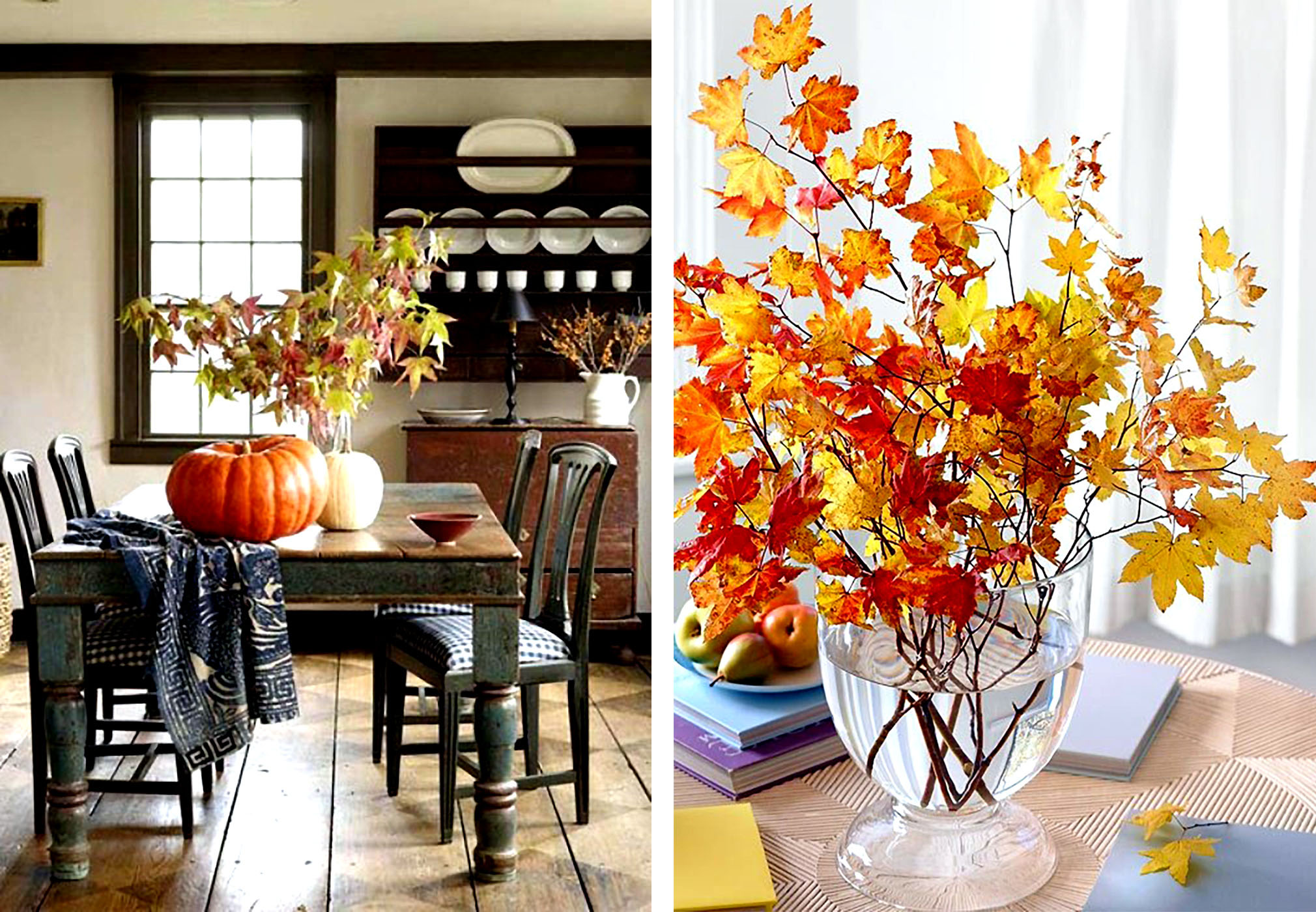Осенние листья декор: Украшаем дом к осени — лучшие идеи осеннего декора
