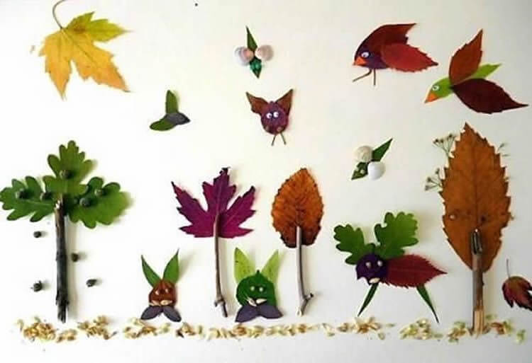 Аппликации из осенних листьев 3 класс: Как сделать аппликации из осенних листьев