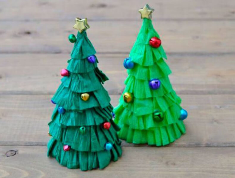 Как из гофрированной бумаги сделать елочку: 🎄Как сделать ёлочку из гофрированной бумаги