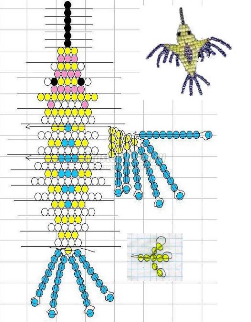 Животные бисера схема плетения для начинающих схема