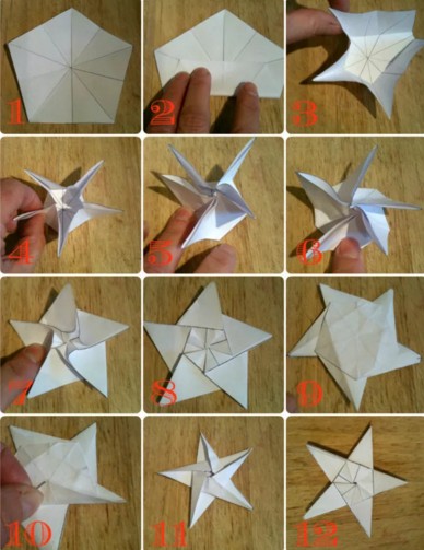 Как сделать объемную звездочку из бумаги своими руками: Мастер-класс смотреть онлайн: 3 варианта сделать объемную звезду из бумаги