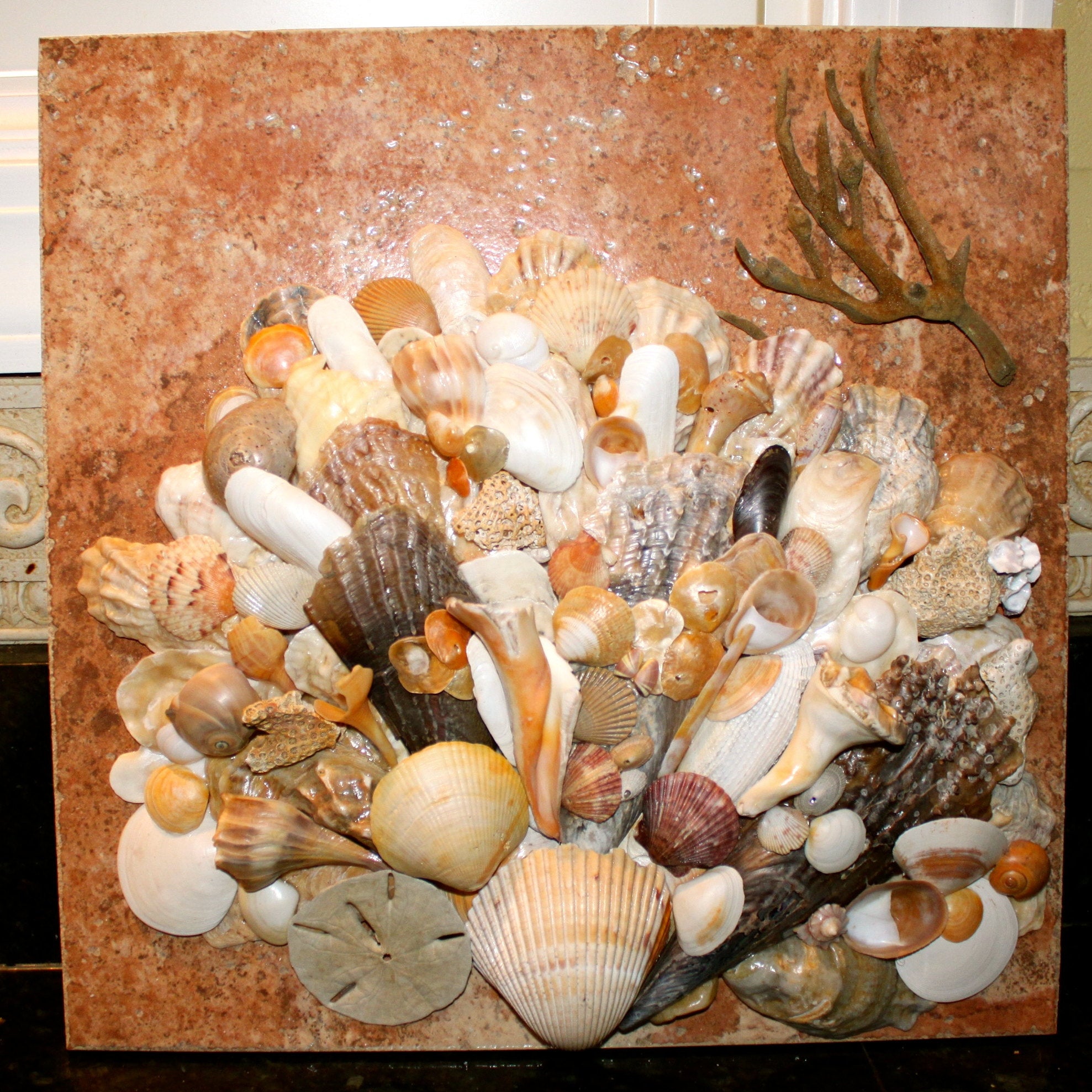 Сетка из ракушек: Сетка с ракушками и буйками, 110*150 см, белая