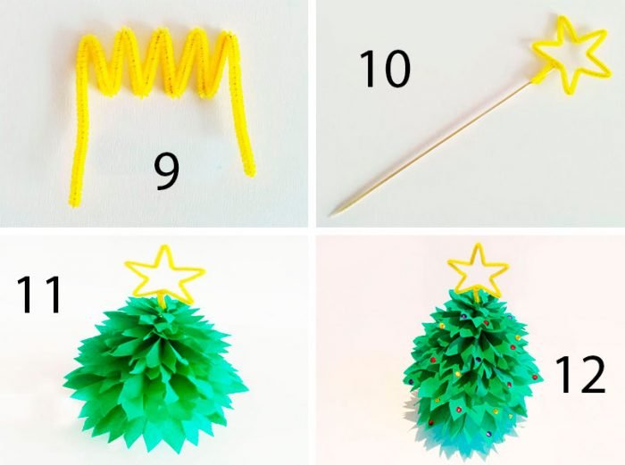 Как из гофрированной бумаги сделать елочку: 🎄Как сделать ёлочку из гофрированной бумаги