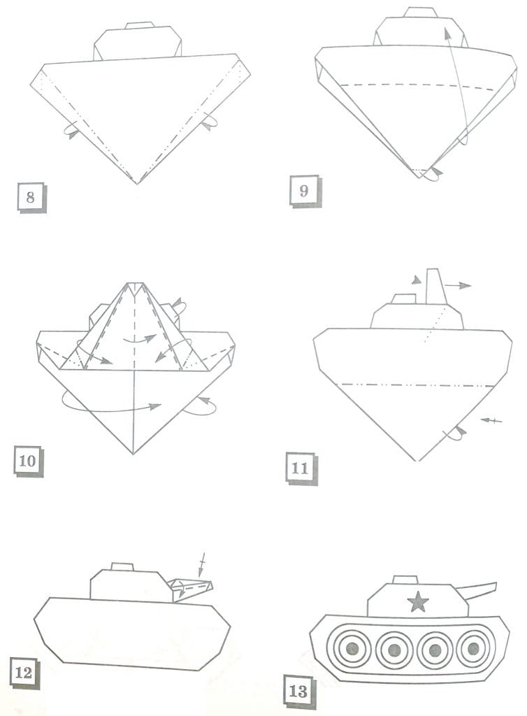 Как делать из бумаги танки: Как сделать танк из бумаги инструкция 🥝 как делать и распечатать, чертежи, макет