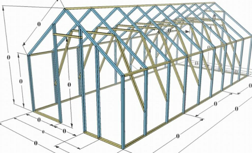 Теплица чертежи проекты: схемы на фото, проекты с размерами