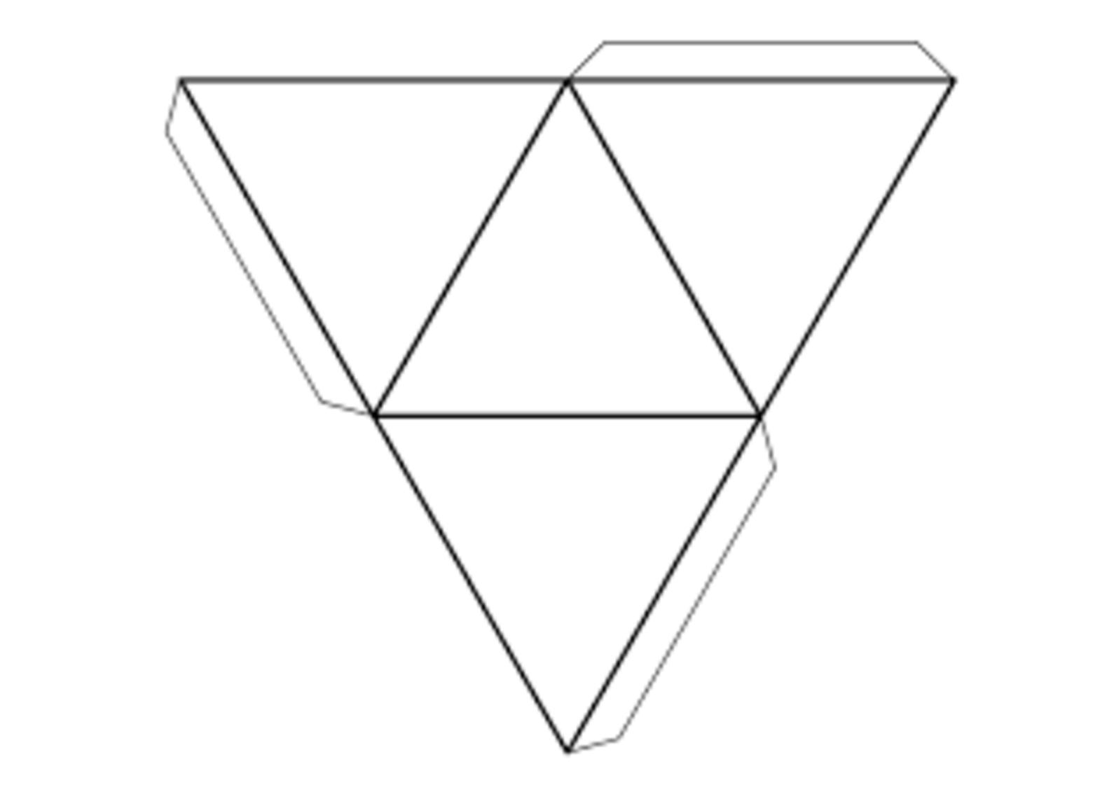 Объемный треугольник из бумаги схема: Объемные геометрические тела из бумаги своими руками. Схемы