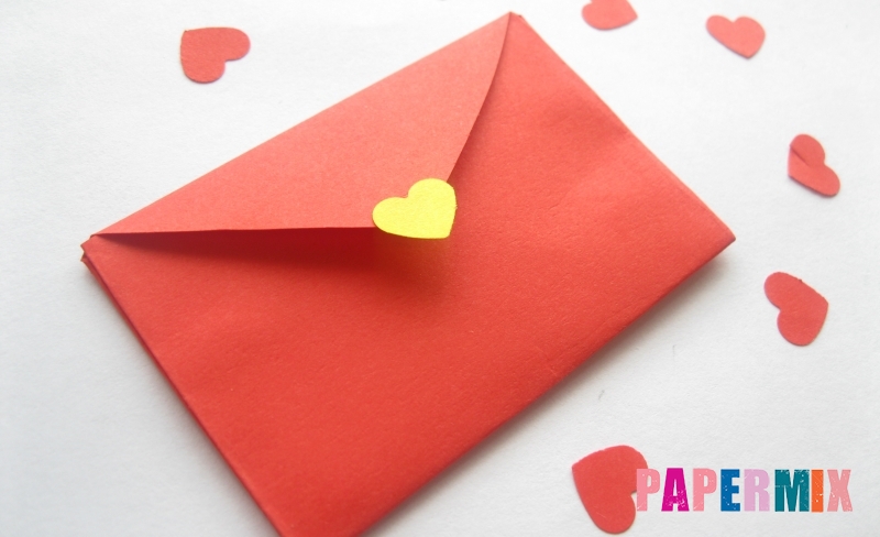 Как сделать из сердца конверт: Как сделать конверт из сердца?