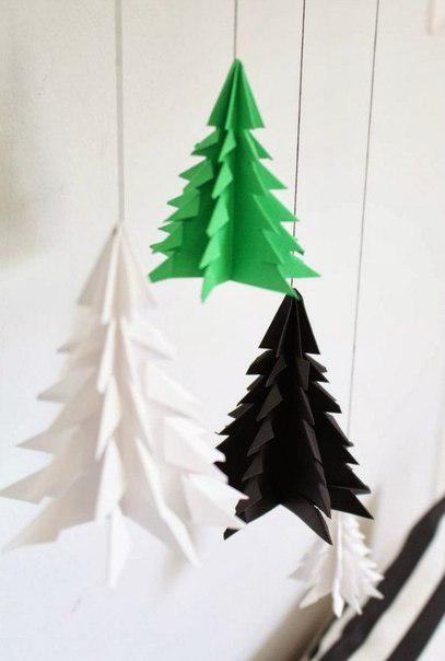 Оригами из бумаги елка: Делаем новогодние игрушки-оригами из бумаги: мастер-классы