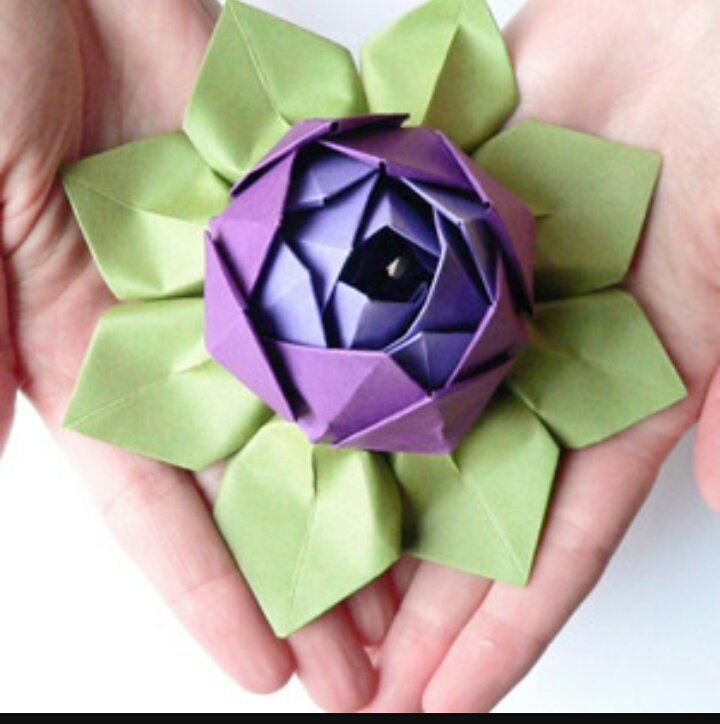 Лотос из бумаги: Лотос | Оригами