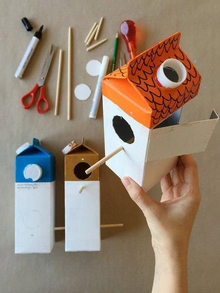 Как сделать скворечник из картона своими руками: Как сделать скворечник из бумаги своими руками, мастер-класс: делаем бумажный скворечник