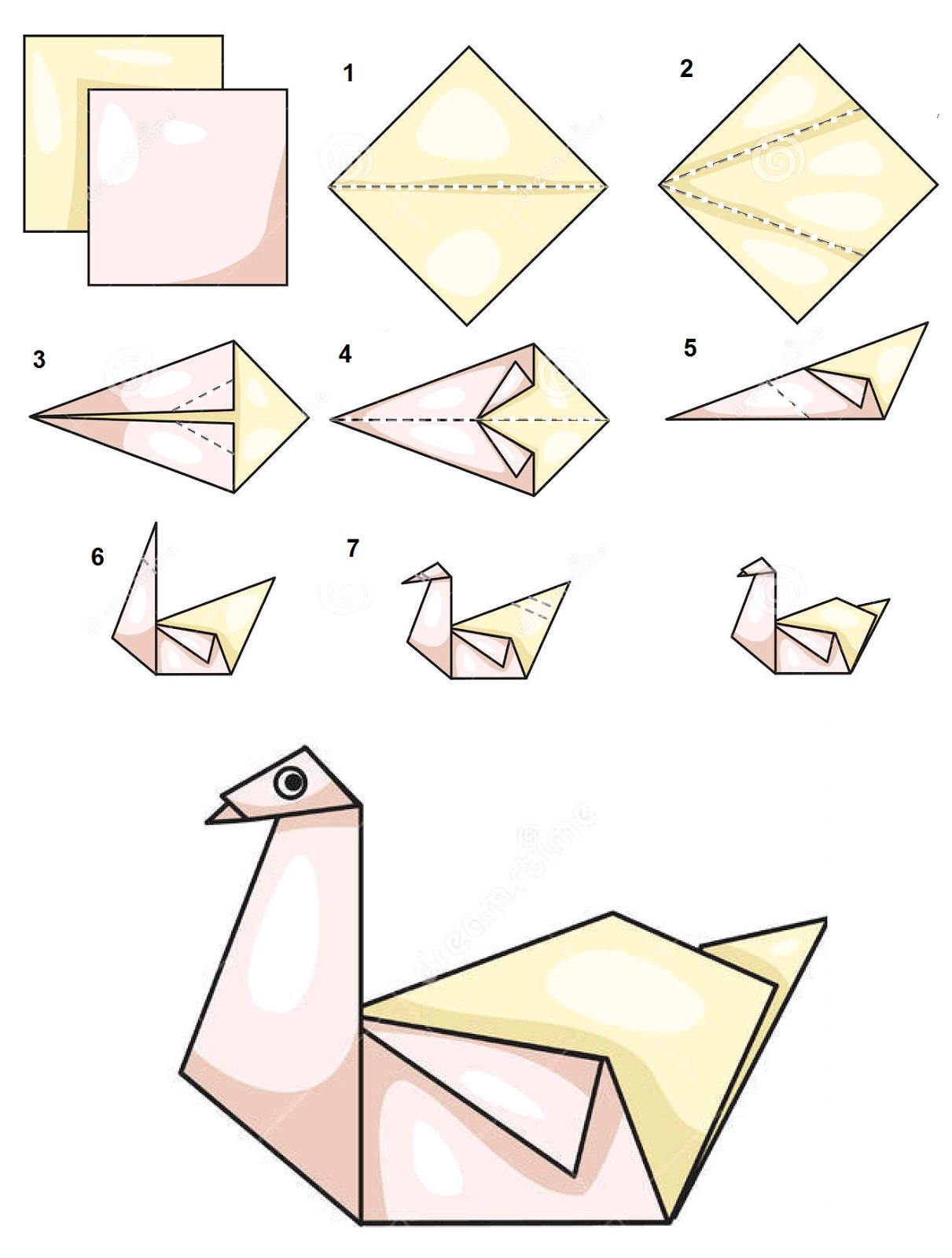 Поделка из квадрата бумаги: Поделки из бумаги своими руками