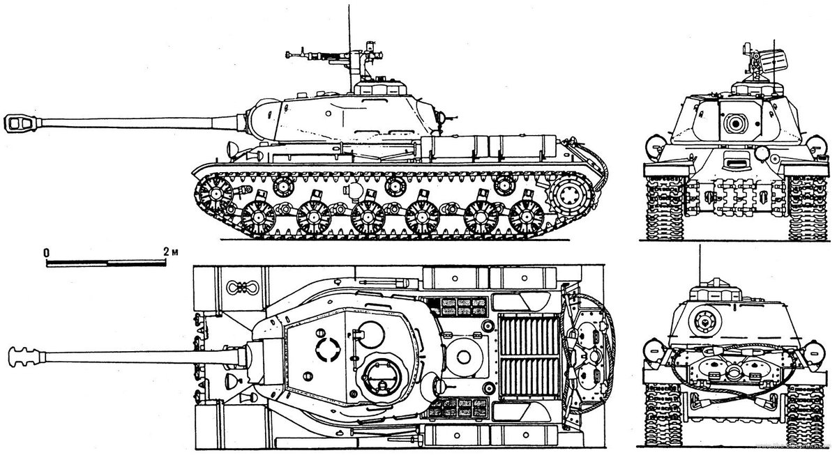 Чертежи ис 3: Схемы ИС-3 - тяжёлый танк