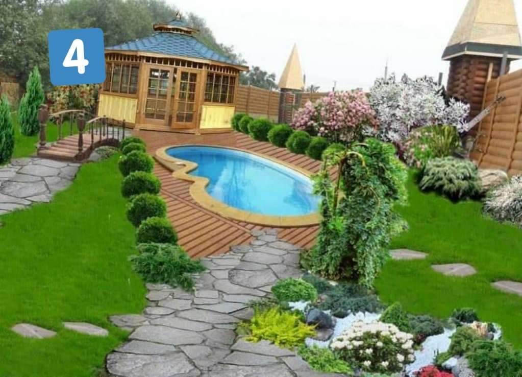 Красивые ландшафты частных домов фото: Дизайн двора частного дома | Красивые идеи (+ 65 фото) !!!