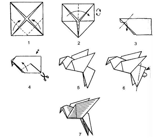 Сделать бумажного голубя: Как сделать голубя из бумаги оригами