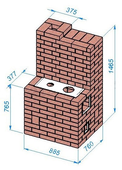 Печь для дачи из кирпича своими руками чертежи: чертежи с порядовками, кладка своими руками