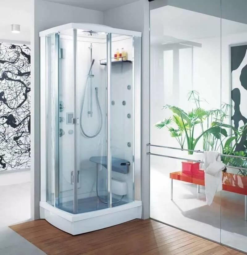 Душевая кабина фото дизайн: 20 красивых ванных комнат с душевыми кабинами — Roomble.com