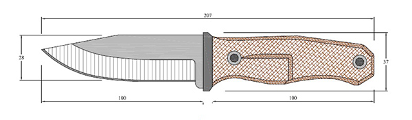 Эскизы охотничьих ножей: всё о ножах: Чертежи ножей