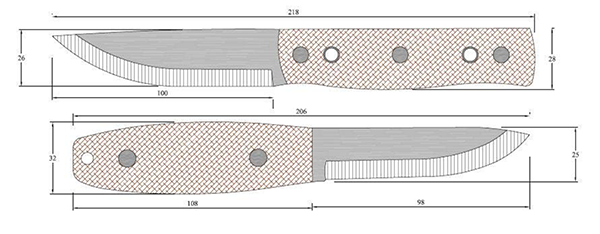 Эскизы охотничьих ножей: всё о ножах: Чертежи ножей