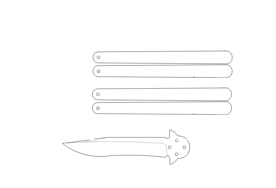 Нож бабочка чертеж фото: Нож-бабочка — балисонг: конструкция, разновидности, как сделать самому