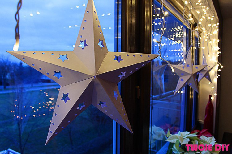 Объемная звезда из бумаги на новый год своими руками: Новогодняя звезда из бумаги объёмная