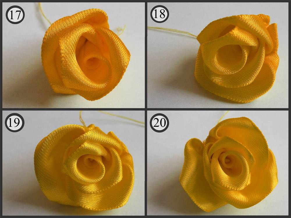Цветы своими руками из лент пошагово: 6 мастер-классов для начинающих (30+ фото)