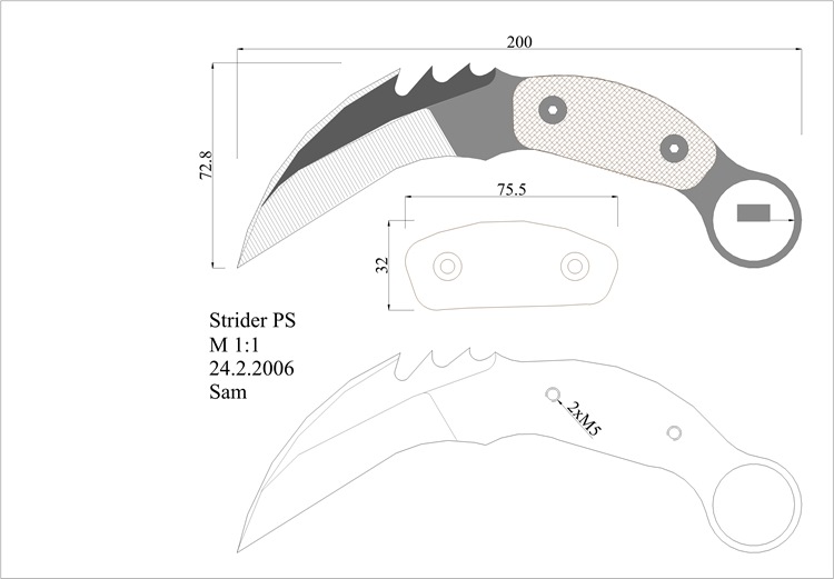 Нож из дерева чертежи: Чертеж ножа из дерева с размерами