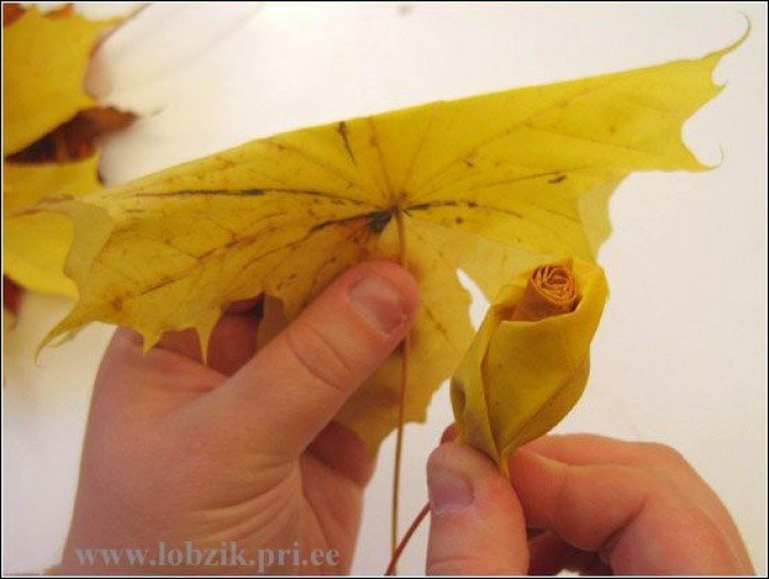Как сделать из сухих листьев розу: Поделки из листьев - 100 фото лучших идей подделок из сухих осенних листьев