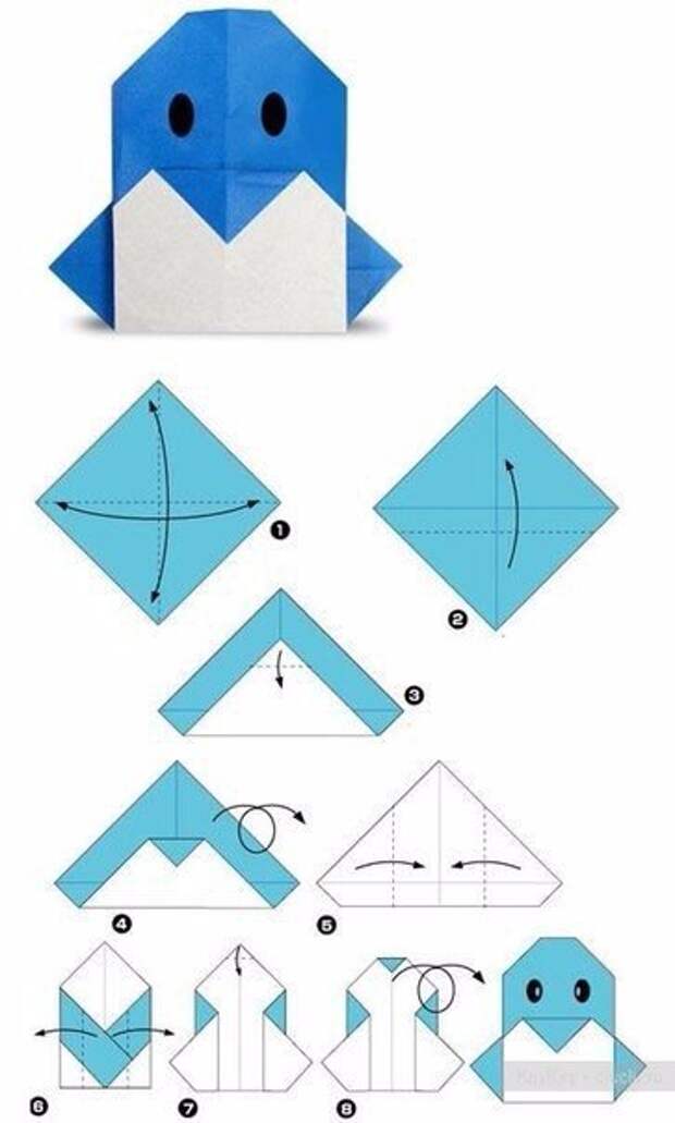 Оригами из бумаги легкие: Оригами животные | Сделай сам своими руками