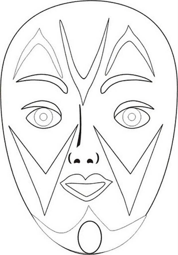 Маски нарисовать на бумаге: Как сделать маску человека из бумаги