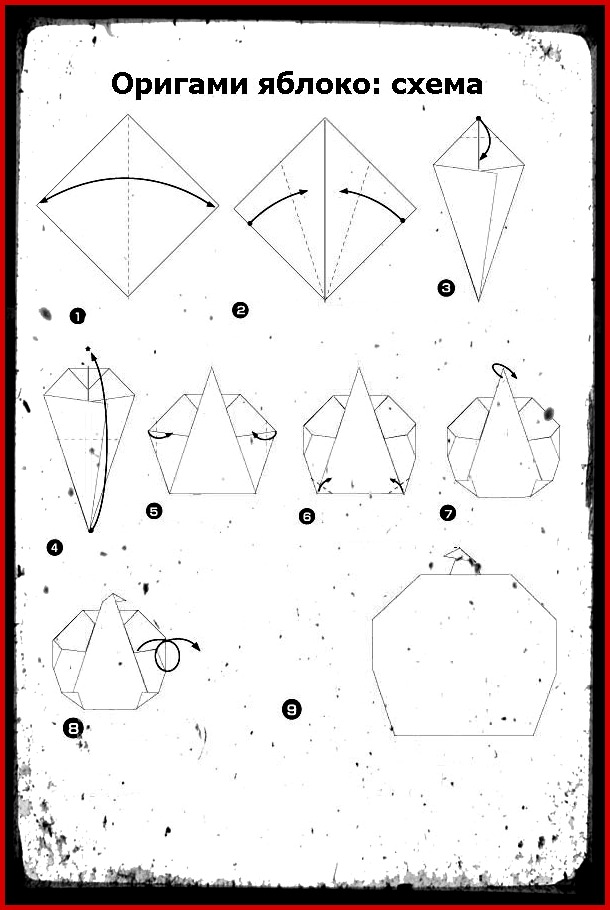 Простая оригами схема: Схемы простых оригами для вас и вашего ребенка (20 картинок) » Триникси