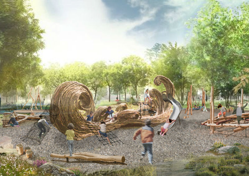 Конкурсный эскизный проект площадок ЖК West Garden от «Бюро Чехарда»