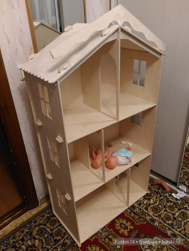 Домик самодельный кукольный: варианты из фанеры, дерева, коробок, чертежи с размерами