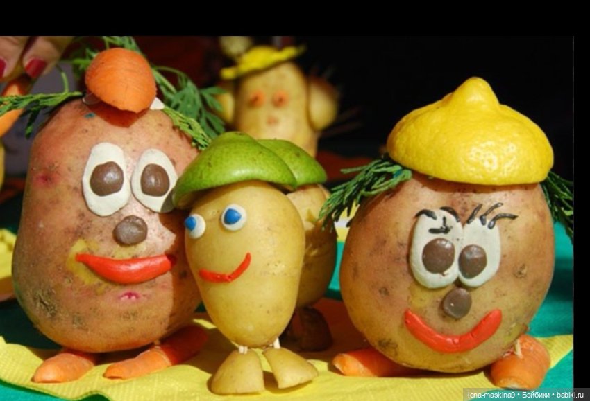 Поделки из картошки в детский сад: идеи удивительных поделок для выставки на тему осени своими руками